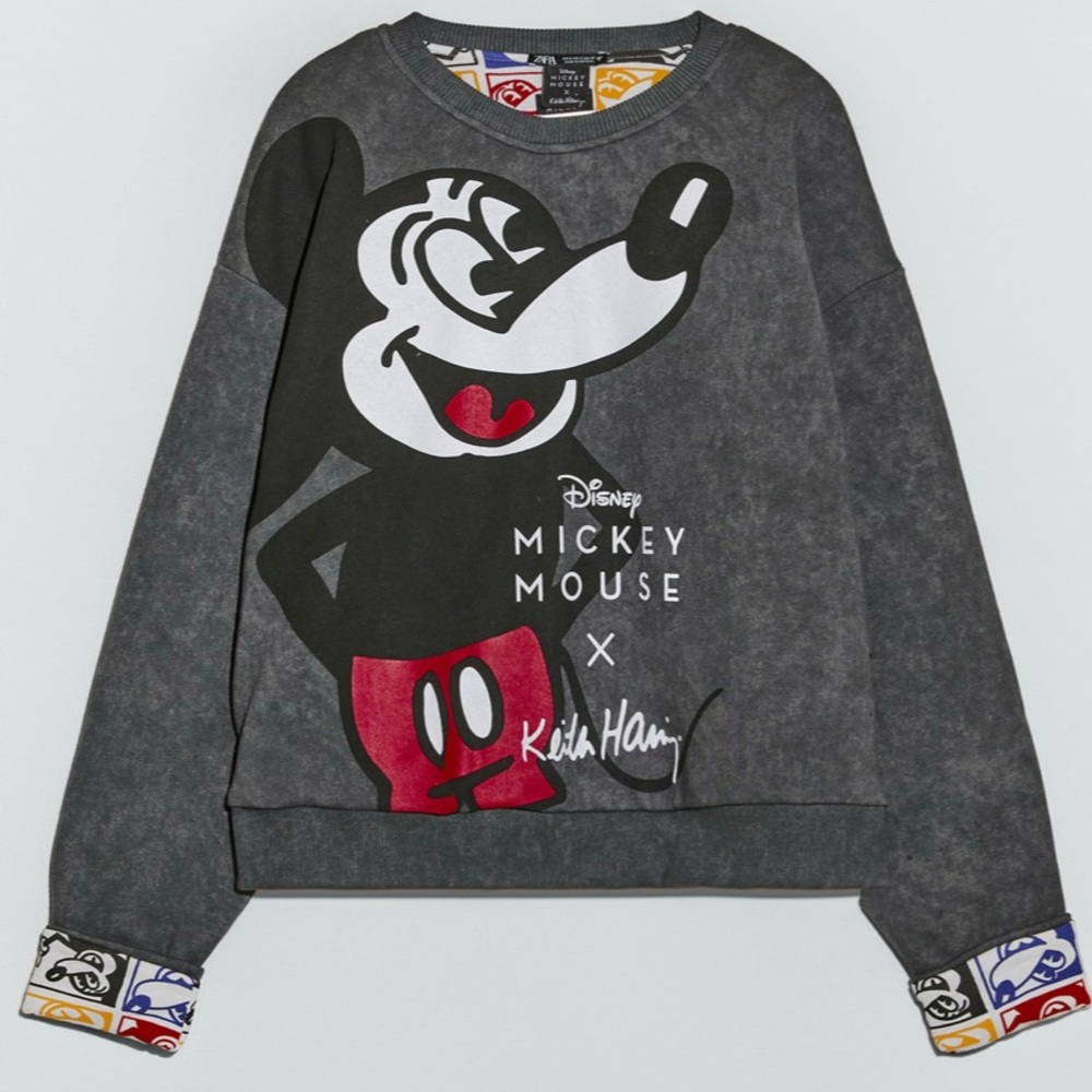 BNWT Zara x Keith Haring Mickey Mouse sweater M